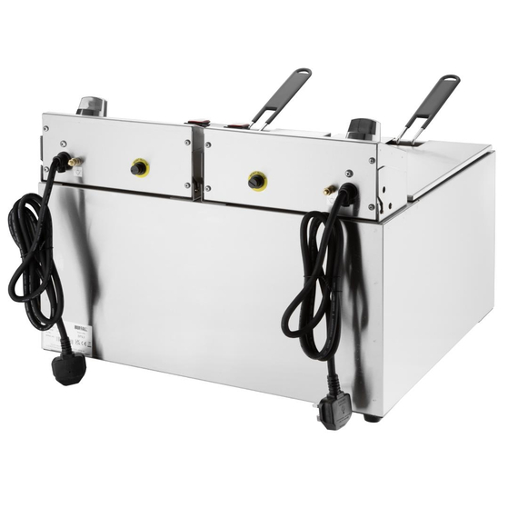 Buffalo Doppelfritteuse mit Timer 2x8Ltr 5 Buffalo Doppelfritteuse mit Timer 2x8Ltr