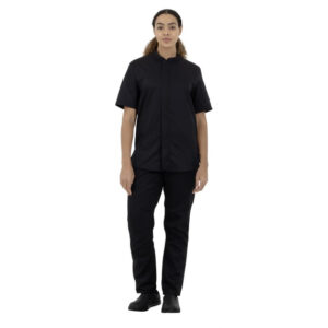 Southside Harlem Kurzarm-Kochjacke, Schwarz, Größe S