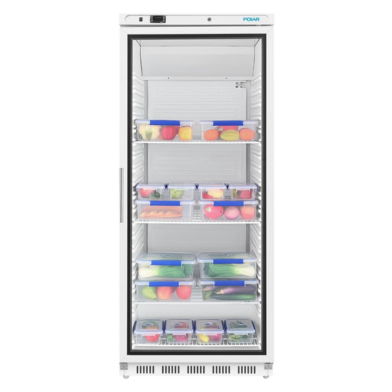 Polar C-Series Aufrechte Kühlvitrine Weiß 600L 3 Polar C-Series Aufrechte Kühlvitrine Weiß 600L