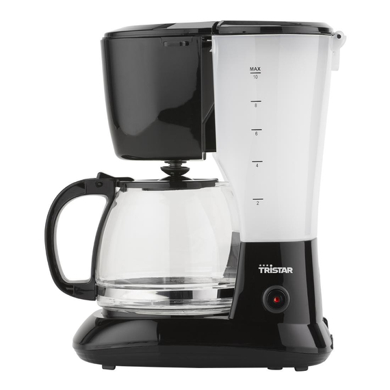Tristar Kaffeemaschine 1,25 Liter Glaskanne - 750W 1 Tristar Kaffeemaschine 1,25 Liter Glaskanne - 750W