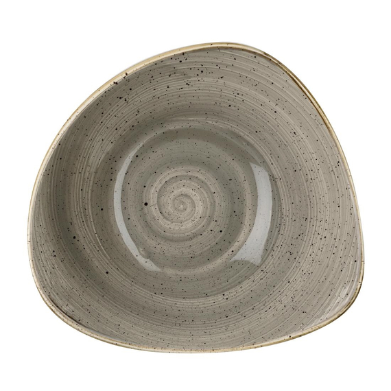 Churchill Stonecast Dreieckige Schüssel, Pfefferkorngrau, 235 mm (12 Stück) 1 Churchill Stonecast Dreieckige Schüssel, Pfefferkorngrau, 235 mm (12 Stück)