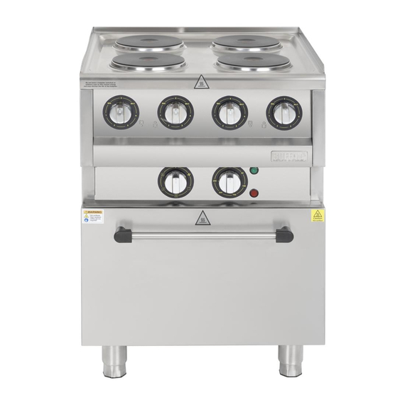 Buffalo 600 Serie 4-Platten Elektro Umluftofen 1 Buffalo 600 Serie 4-Platten Elektro Umluftofen