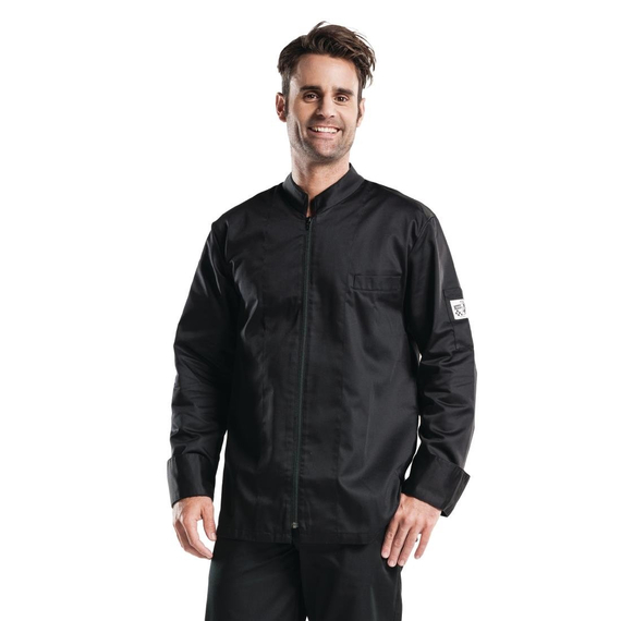 Chaud Devant Monza Herrenkochjacke lange Ärmel schwarz XXL Chaud Devant Monza Herrenkochjacke lange Ärmel schwarz XXL