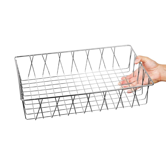 Olympia Edelstahlkorb 30 x 45cm 3 Olympia Edelstahlkorb 30 x 45cm