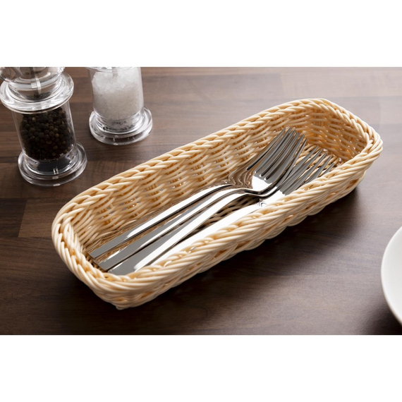 APS Polypropylen Rechteckiger Rattan Korb 270x100mm 6 APS Polypropylen Rechteckiger Rattan Korb 270x100mm