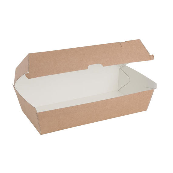 Fiesta Compostable kompostierbare Menüboxen mit Klappdeckel aus Kraftpapier groß 204mm (100 Stück) 2 Fiesta Compostable kompostierbare Menüboxen mit Klappdeckel aus Kraftpapier groß 204mm (100 Stück)