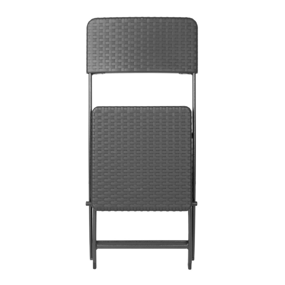 Bolero Rattan Klappstuhl Schwarz (2 Stück) 3 Bolero Rattan Klappstuhl Schwarz (2 Stück)