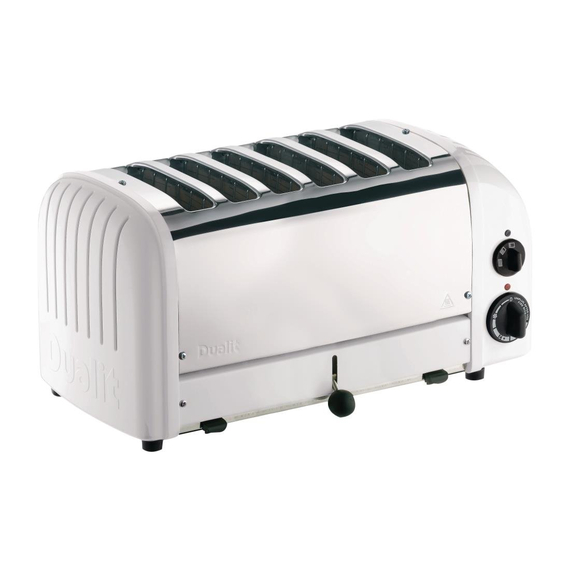Dualit Toaster 60146 weiß 6 Schlitze 2 Dualit Toaster 60146 weiß 6 Schlitze