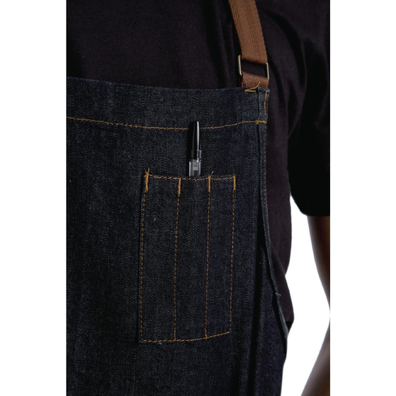 Chef Works Urban Memphis Lätzchenschürze Indigo 3 Chef Works Urban Memphis Lätzchenschürze Indigo