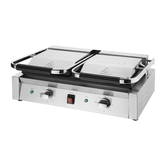 Buffalo Bistro doppelter Kontaktgrill glatt/glatt 2 Buffalo Bistro doppelter Kontaktgrill glatt/glatt