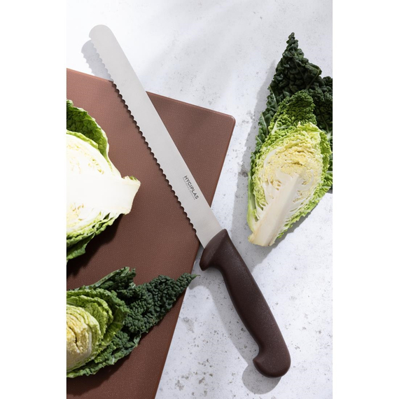 Hygiplas Universalmesser Gezahnt Braun 24,8cm 5 Hygiplas Universalmesser Gezahnt Braun 24,8cm