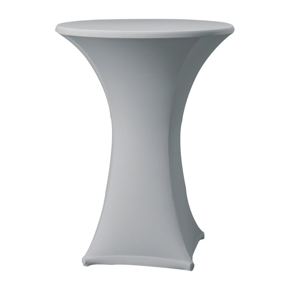 Tischhusse für Stehtische Samba D1 hellgrau 85cm Tischhusse für Stehtische Samba D1 hellgrau 85cm