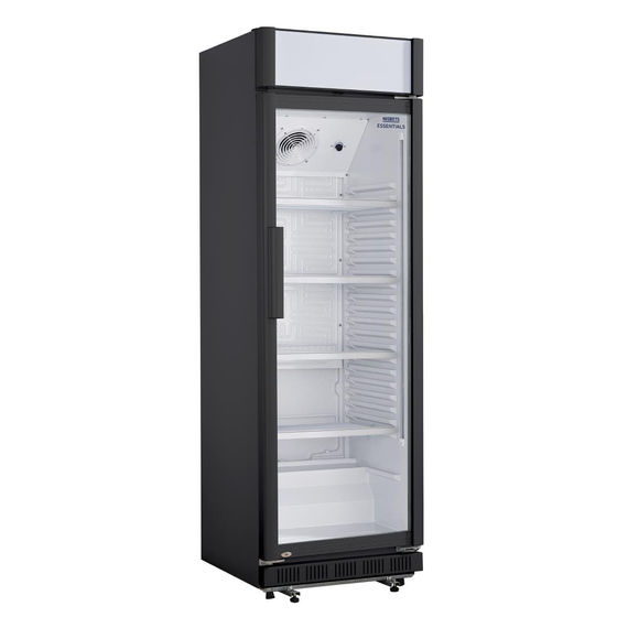 Nisbets Essentials Display Kühlschrank mit Lichtkasten 346Ltr Nisbets Essentials Display Kühlschrank mit Lichtkasten 346Ltr