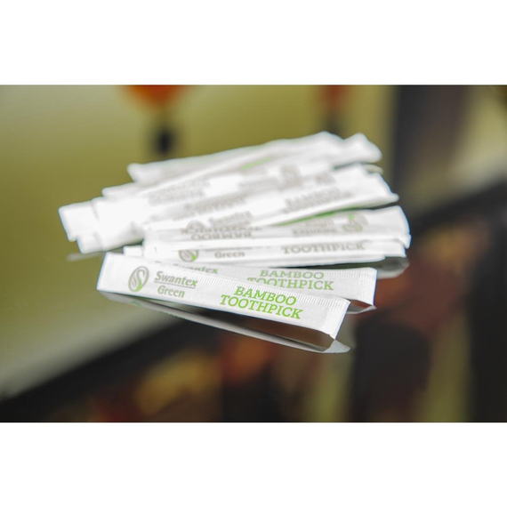 Einzeln verpackte biologisch abbaubare Bambus-Zahnstocher (1000 Stück) 3 Einzeln verpackte biologisch abbaubare Bambus-Zahnstocher (1000 Stück)