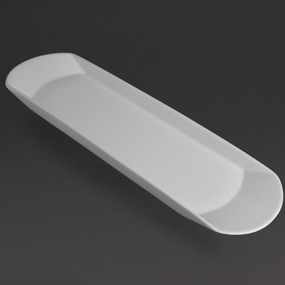Olympia Whiteware rechteckige Snackschale 65cm 2 Olympia Whiteware rechteckige Snackschale 65cm