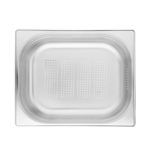 Vogue GN-Behälter Edelstahl 10cm GN1/2 gelocht 6 Vogue GN-Behälter Edelstahl 10cm GN1/2 gelocht