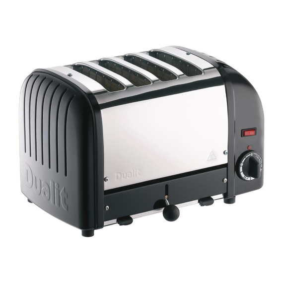 Dualit Toaster 40344 schwarz 4 Schlitze 2 Dualit Toaster 40344 schwarz 4 Schlitze