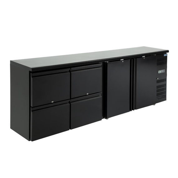 Polar Serie U Barkühlschrank 2-türig mit 4 Schubladen Polar Serie U Barkühlschrank 2-türig mit 4 Schubladen