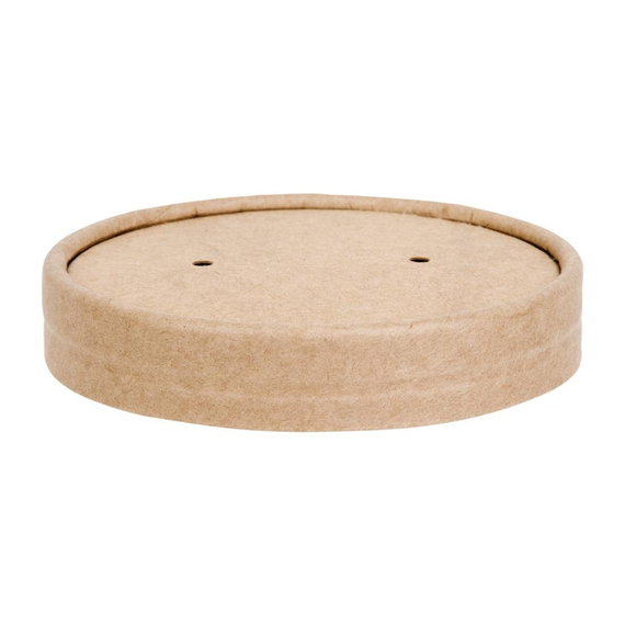 Fiesta Compostable Papierdeckel 11,8cm für Suppenbecher (500 Stück) 2 Fiesta Compostable Papierdeckel 11,8cm für Suppenbecher (500 Stück)