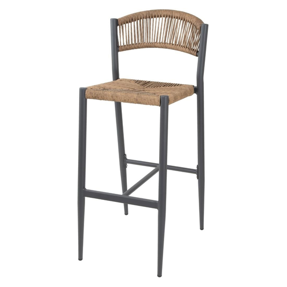 Bolero Eden PE Twist Rattan Outdoor Barhocker Natur (2 Stück) Bolero Eden PE Twist Rattan Outdoor Barhocker Natur (2 Stück)