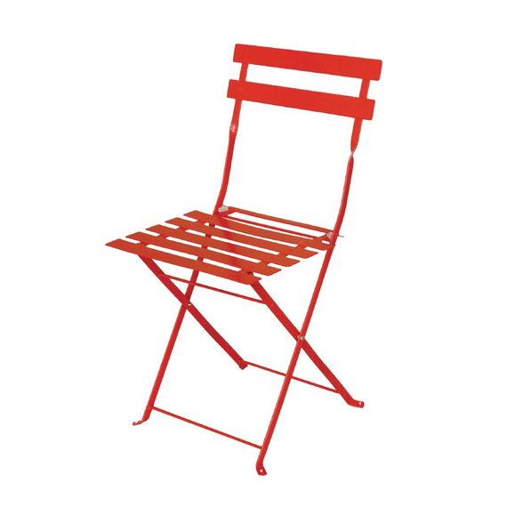 Bolero klappbare Terrassenstühle Stahl rot (2 Stück) 1 Bolero klappbare Terrassenstühle Stahl rot (2 Stück)