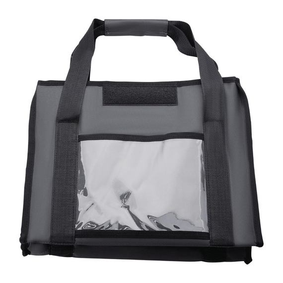 Vogue Isolierte Faltbare Liefer-Tasche Grau 380x305x380mm 6 Vogue Isolierte Faltbare Liefer-Tasche Grau 380x305x380mm