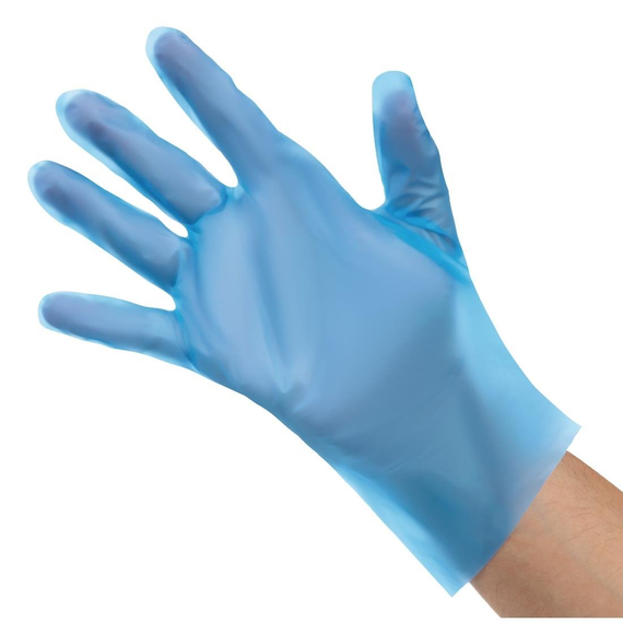Nisbets Essentials Puderfreie TPE-Handschuhe Blau XL (200 Stück) Nisbets Essentials Puderfreie TPE-Handschuhe Blau XL (200 Stück)