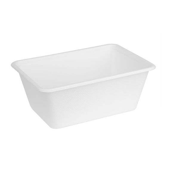 Fiesta Kompostierbare Bagasse Lebensmittelbehälter-Basen 1000ml (100 Stück) 1 Fiesta Kompostierbare Bagasse Lebensmittelbehälter-Basen 1000ml (100 Stück)