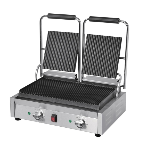 Buffalo Bistro doppelter Kontaktgrill gerillt/gerillt 6 Buffalo Bistro doppelter Kontaktgrill gerillt/gerillt