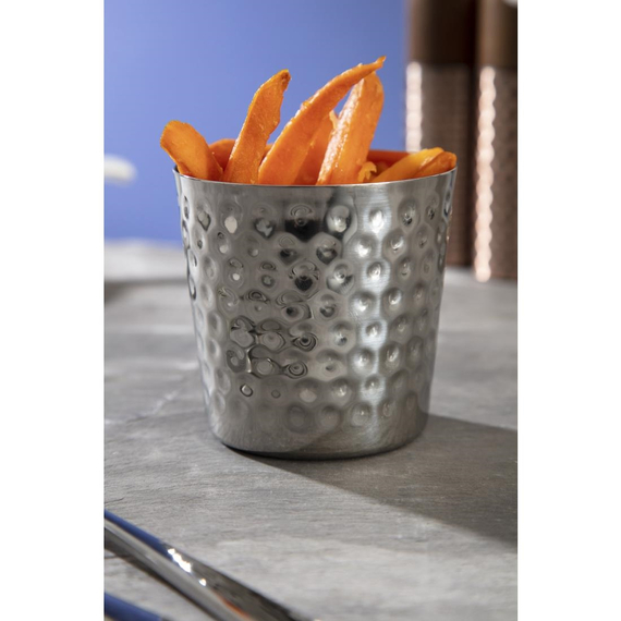 Olympia Pommes-Frites-Becher Edelstahl 8,5cm 4 Olympia Pommes-Frites-Becher Edelstahl 8,5cm