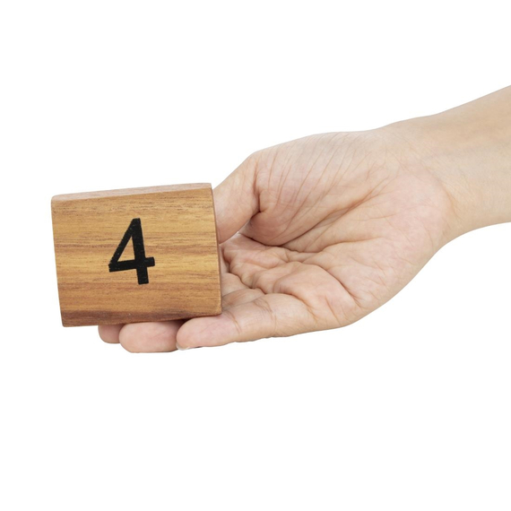Olympia Akazien Tisch-Nummernschilder Zahlen 1-10 3 Olympia Akazien Tisch-Nummernschilder Zahlen 1-10