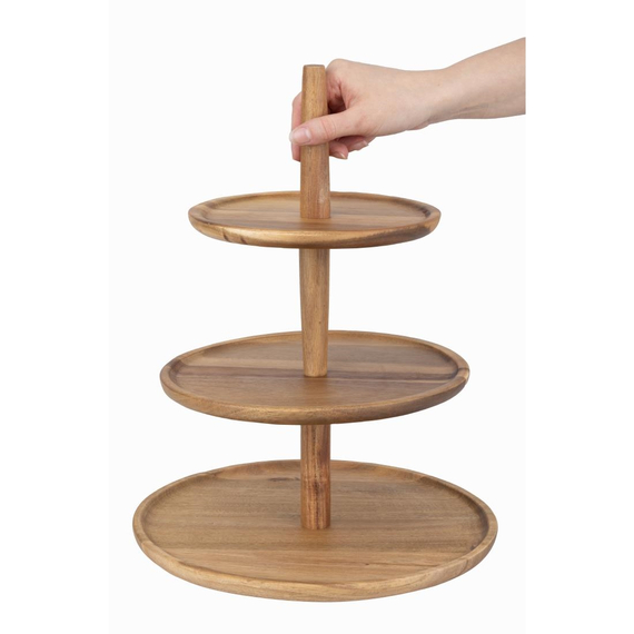 Olympia Akazie 3-stufiger Stand 305(Ø) x 395(H)mm 6 Olympia Akazie 3-stufiger Stand 305(Ø) x 395(H)mm