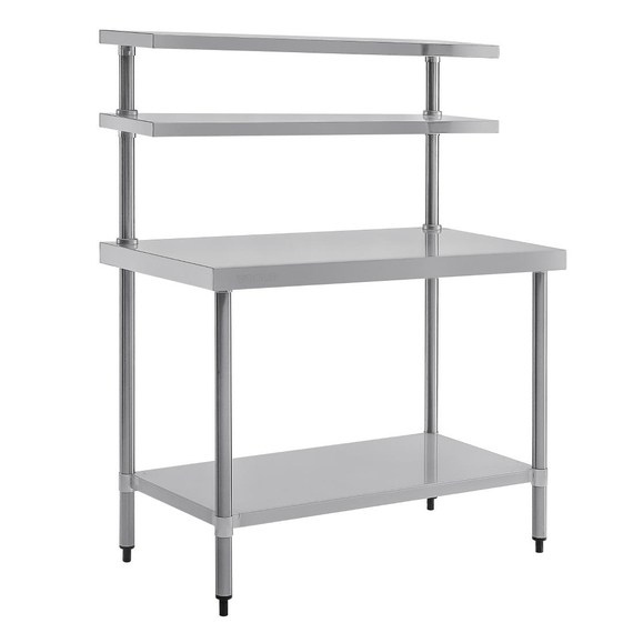 Vogue Arbeitstisch mit Regalboden und Wandregal 120cm 1 Vogue Arbeitstisch mit Regalboden und Wandregal 120cm