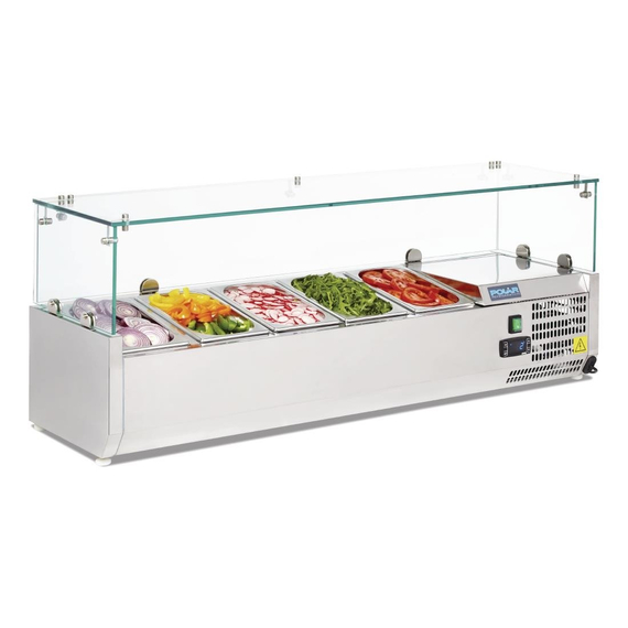 Polar Serie G Aufsatzkühlvitrine 5 x GN1/4 2 Polar Serie G Aufsatzkühlvitrine 5 x GN1/4