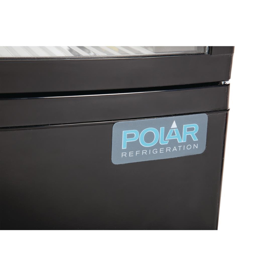 Polar C-Serie Energieeffizienter Kühlschrank mit gebogener Tür Schwarz 86Ltr 4 Polar C-Serie Energieeffizienter Kühlschrank mit gebogener Tür Schwarz 86Ltr