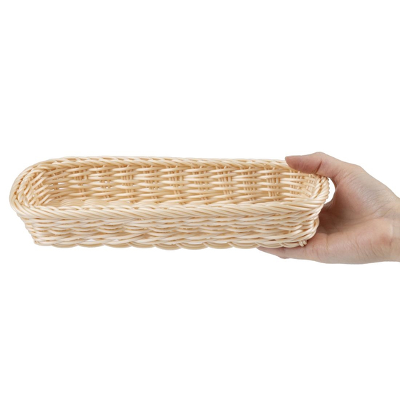 APS Polypropylen Rechteckiger Rattan Korb 270x100mm 5 APS Polypropylen Rechteckiger Rattan Korb 270x100mm