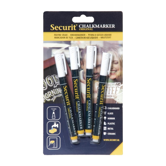 Securit Kreidestifte 2mm weiß (4 Stück) Securit Kreidestifte 2mm weiß (4 Stück)