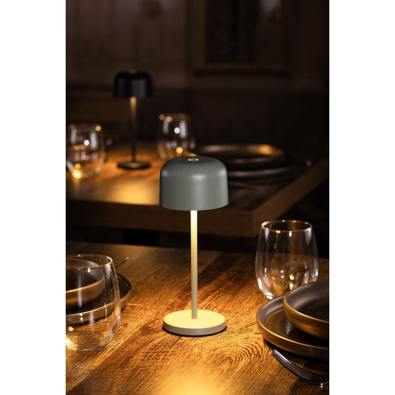 Olympia Siena Tischlampe Runde Kuppel Salbei 200mm 6 Olympia Siena Tischlampe Runde Kuppel Salbei 200mm