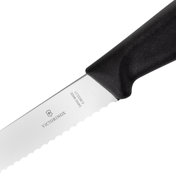 Victorinox Brotmesser 21cm schwarz 2 Victorinox Brotmesser 21cm schwarz
