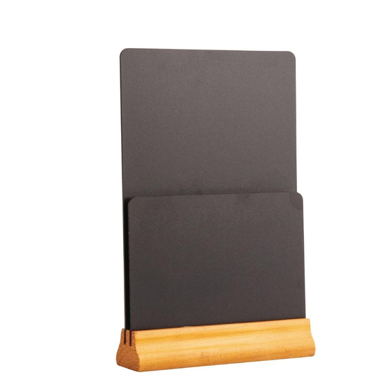 Olympia doppelseitige Tischtafel mit Menühalter Olympia doppelseitige Tischtafel mit Menühalter