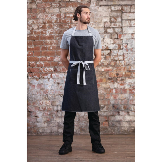 Southside Denimlatzschürze schwarz 2 Southside Denimlatzschürze schwarz