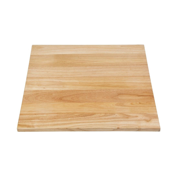 Bolero Vorgebohrte Quadratische Tischplatte Natur 700mm Bolero Vorgebohrte Quadratische Tischplatte Natur 700mm