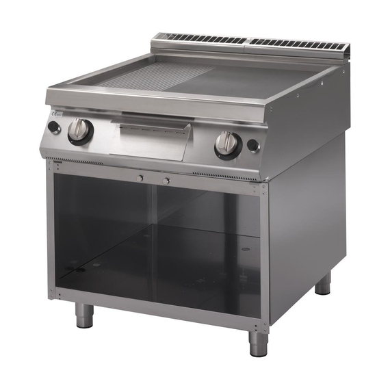 Gastro M 700 Gasgrillplatte GM70/80FTRGS 2/3 Glatt 1/3 Gerillt Gastro M 700 Gasgrillplatte GM70/80FTRGS 2/3 Glatt 1/3 Gerillt