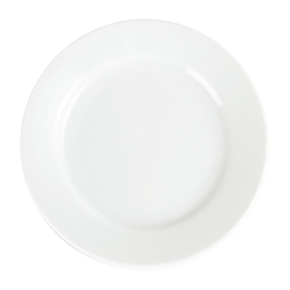 Olympia Whiteware Teller mit breitem Rand 16,5cm (12 Stück) 2 Olympia Whiteware Teller mit breitem Rand 16,5cm (12 Stück)