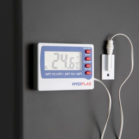 Hygiplas Digitales Kühlschrank-Gefrierschrank-Thermometer 4 Hygiplas Digitales Kühlschrank-Gefrierschrank-Thermometer