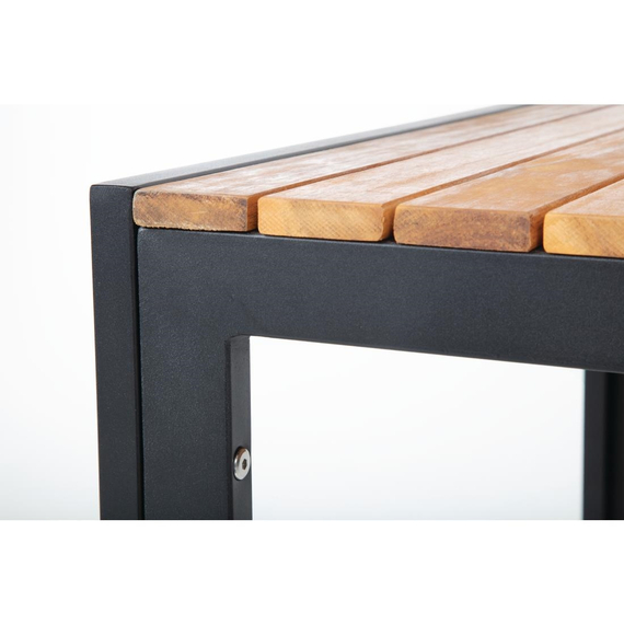 Bolero quadratischer Stahl- und Akazienholztisch 80cm 7 Bolero quadratischer Stahl- und Akazienholztisch 80cm
