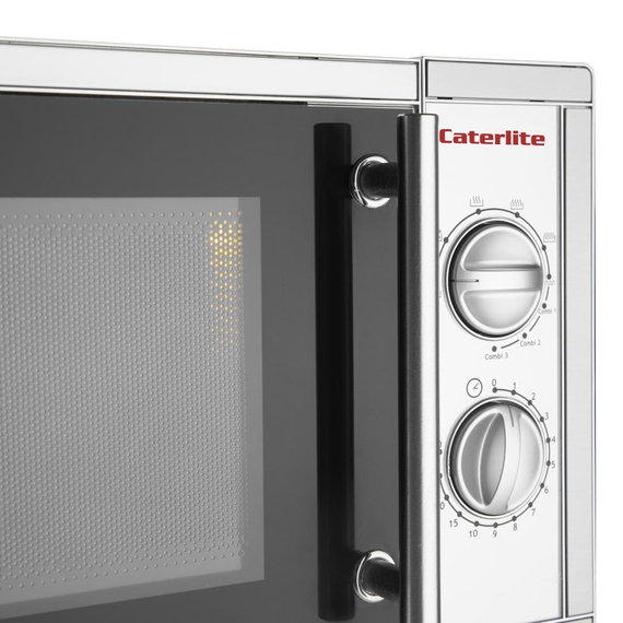 Caterlite Manuelle Mikrowelle und Grill 23Ltr 900W 2 Caterlite Manuelle Mikrowelle und Grill 23Ltr 900W