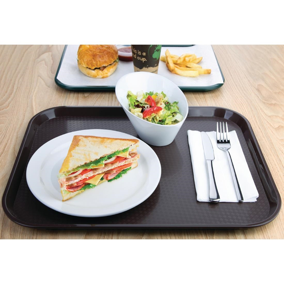 Olympia Kristallon Fast-Food-Tablett braun 45 x 35cm 4 Olympia Kristallon Fast-Food-Tablett braun 45 x 35cm