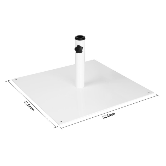 Bolero flacher Metall-Sonnenschirmständer, weiß ¿ 18 kg 3 Bolero flacher Metall-Sonnenschirmständer, weiß ¿ 18 kg