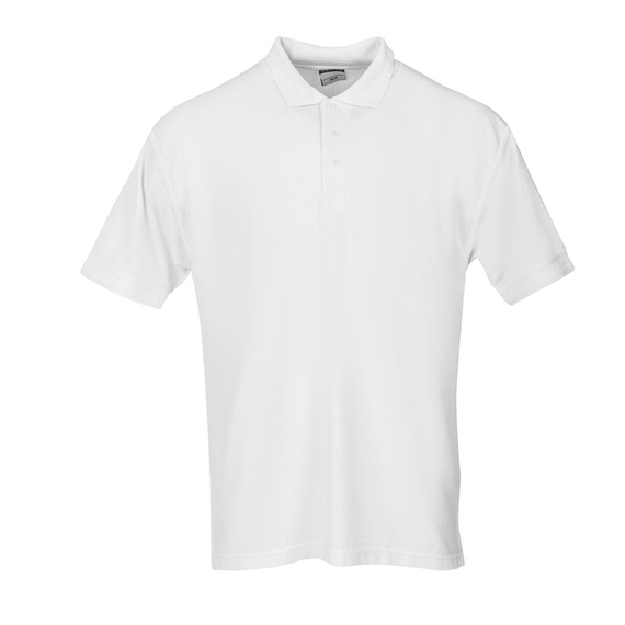 Unisex Poloshirt weiß L Unisex Poloshirt weiß L